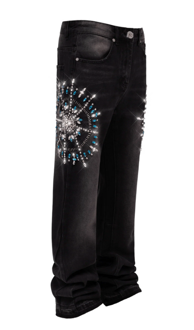 Circle Diamond Denim - Black