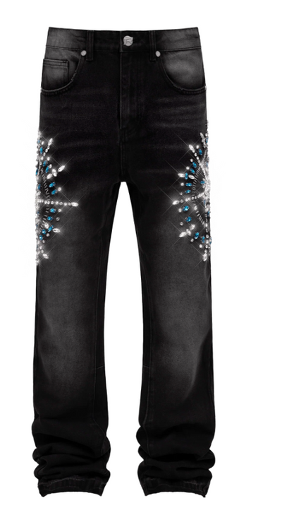 Circle Diamond Denim - Black