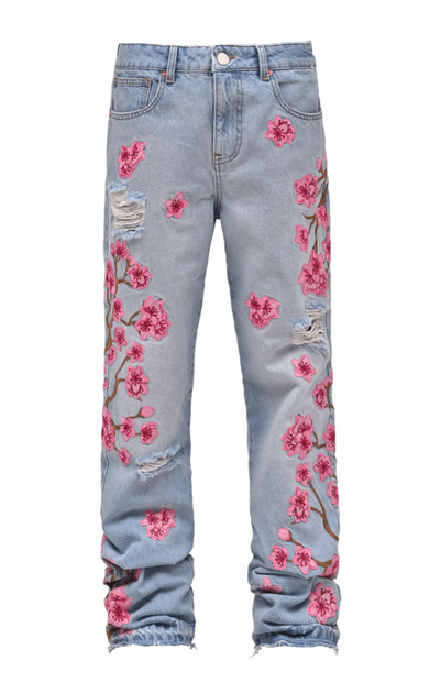 Sakura Flare Denim - Blue