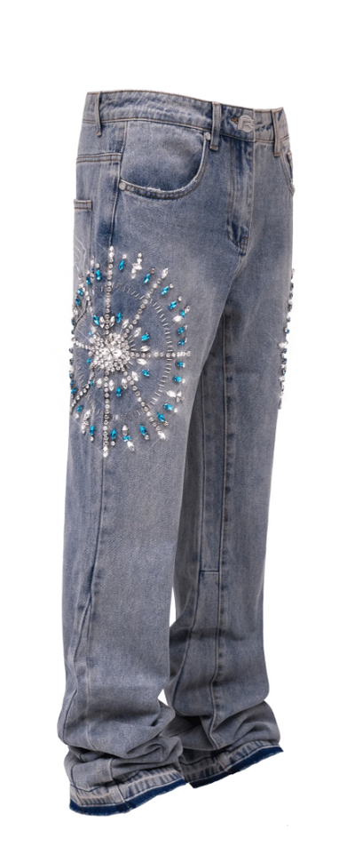 Circle Diamond Denim - Blue