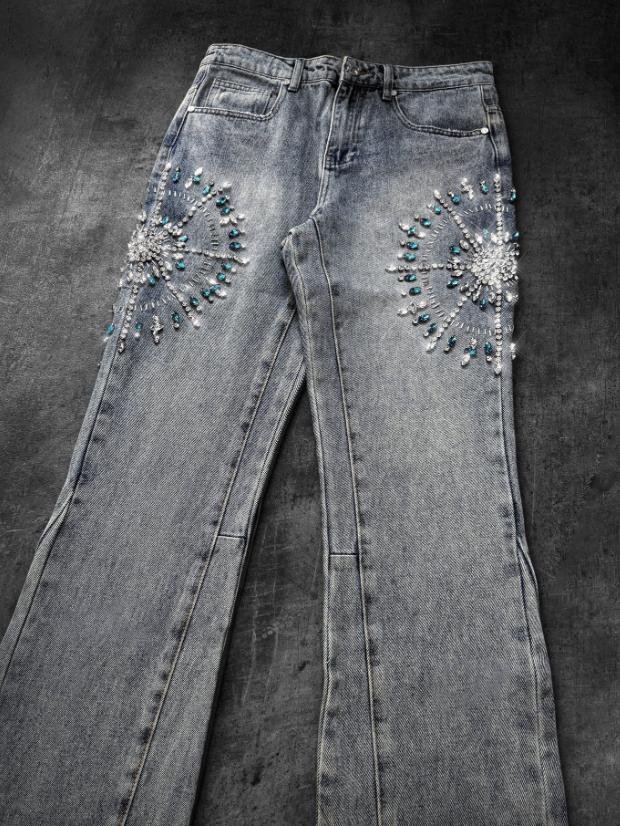 Circle Diamond Denim - Blue