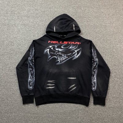 BLACK HS SKULL HOODIE