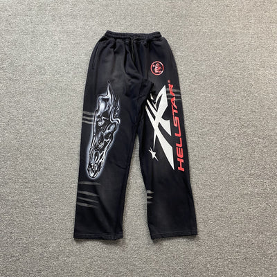 BLACK HS SKULL SWEATPANTS